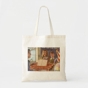 Tote Bag Professeur de musique vintage enseignant aux élève