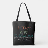 Tote Bag Professeur de pathologiste de la parole personnali (Dos)