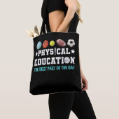 Tote Bag Professeur d'Éducation Physique ÉP Fort École (De près)
