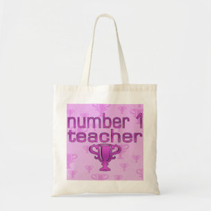 Tote Bag Professeur du numéro 1 dans le rose