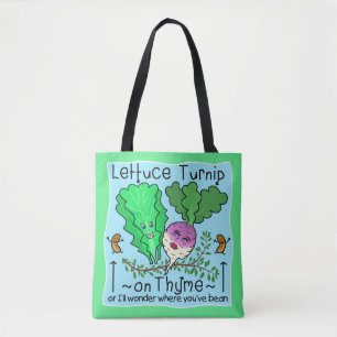 Tote Bag Professeur élémentaire de calembour végétal dr