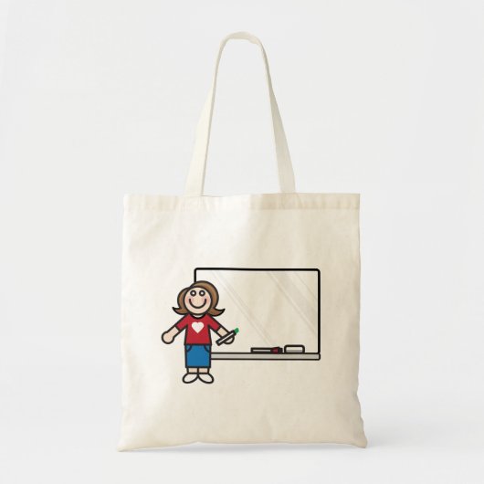 Tote Bag Professeur Et Tableau Blanc (Devant)