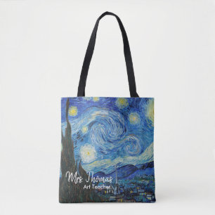 Tote Bag Professeur Fourre-tout d'impression de nuit