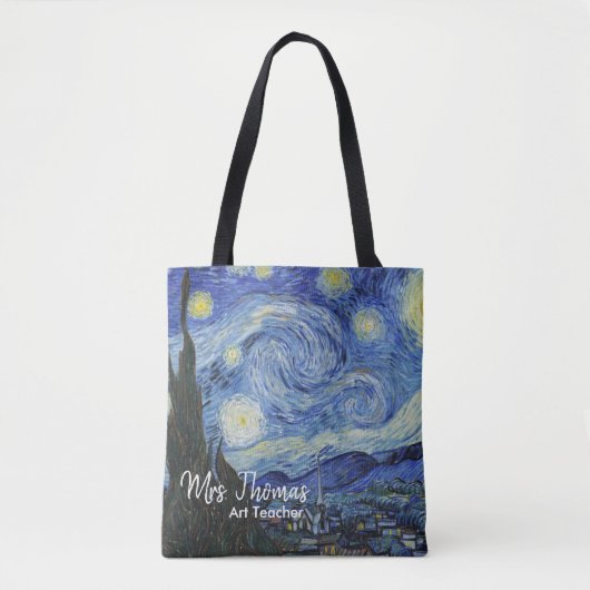 Tote Bag Professeur Fourre-tout d'impression de nuit (Devant)