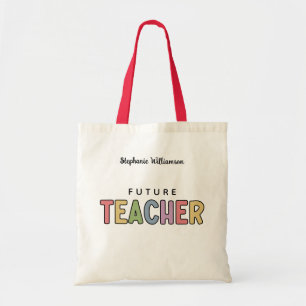 Tote Bag Professeur Futur Personnalisé Cadeaux De Cute Colo