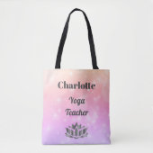 Tote Bag Professeur personnalisé de yoga (Devant)