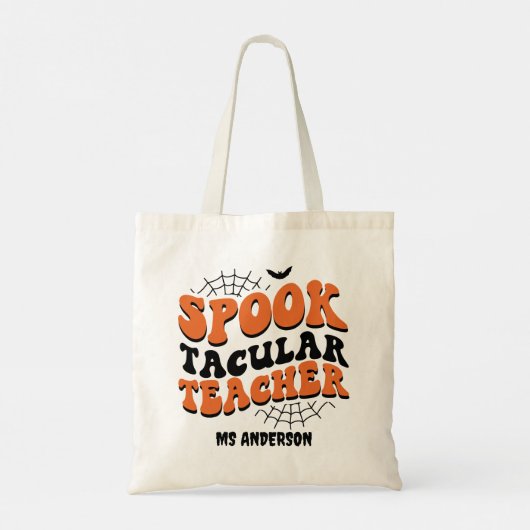 Tote Bag Professeur Spooktacular Halloween Automne Cadeau u (Dos)