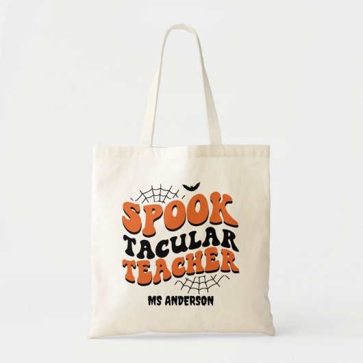 Tote Bag Professeur Spooktacular Halloween Automne Cadeau u (Devant)