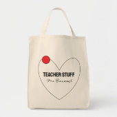 Tote Bag Professeur Stuff Nom de l'enseignant Appréciation (Devant)