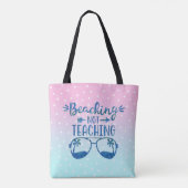 Tote Bag Professeur Summer Pastel Blue Pink Ombre (Dos)
