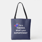 Tote Bag Professeur Superhero (Dos)
