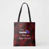 Tote Bag Professeur Superhero (Devant)
