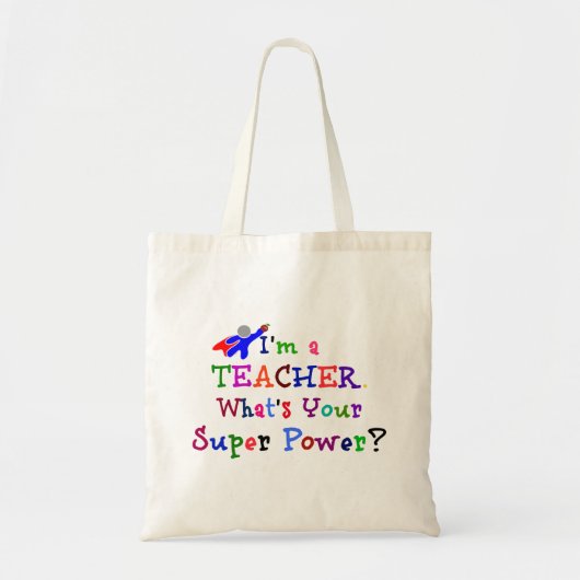 Tote Bag Professeur Superhero (Devant)