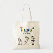 Tote Bag Professeur Zèbre Mignon (Devant)