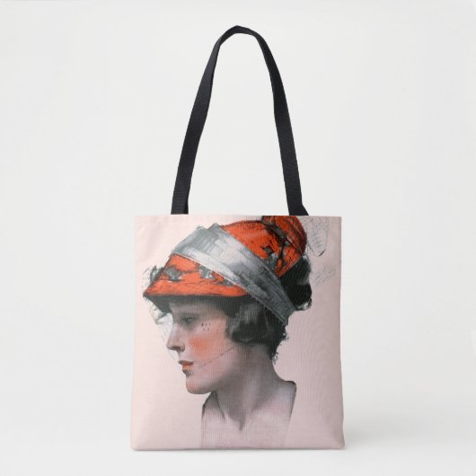 Tote Bag Profil de la femme (Devant)