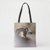 Tote Bag Profil d'un faucon pèlerin (Devant)