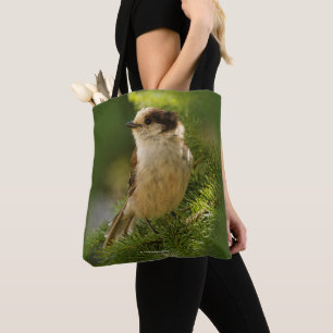 Tote Bag Profil d'une Jay gris mou / Whiskeyjack