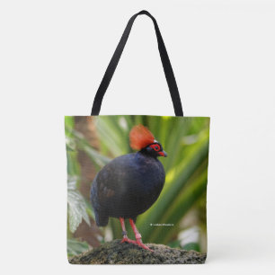 Tote Bag Profil d'une perdrix de bois à roul