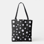 Tote Bag Profil sous convention astérisque noir et blanc (Dos)