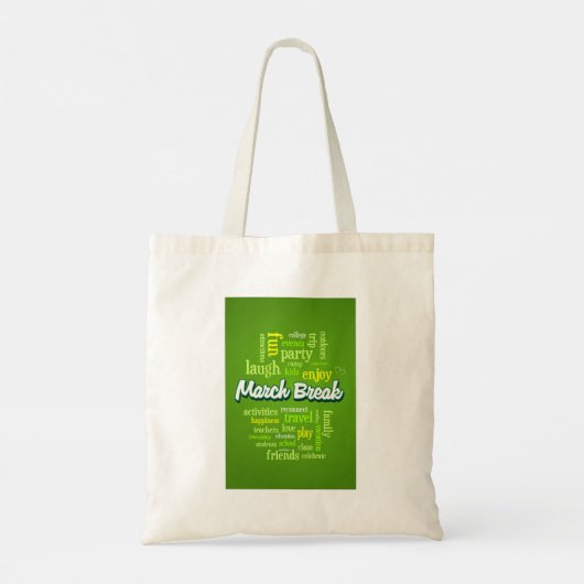 Tote Bag Profitez de la pause de mars (Dos)
