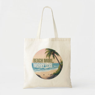 Tote Bag Profitez de la plage, pas de stress