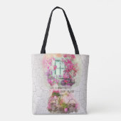 Tote Bag Profitez De La Promenade | Vélo Aquarelle Avec Fle (Dos)