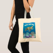Tote Bag Profitez de la tortue (Devant (produit))