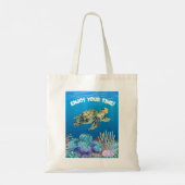 Tote Bag Profitez de la tortue (Dos)