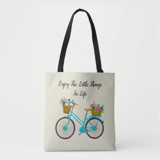 Tote Bag Profitez Des Petites Choses De La Vie (Devant)