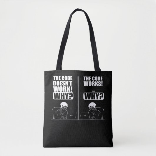 Tote Bag Programmateur amusant pour le Coding de l'ingénieu (Devant)