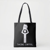 Tote Bag Programmeur de commande de clavier Informatique Ne (Devant)