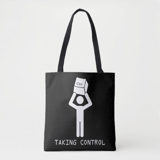 Tote Bag Programmeur de commande de clavier Informatique Ne (Devant)