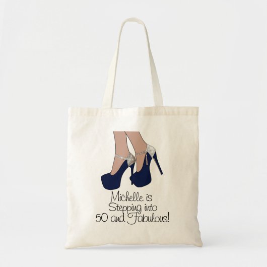 Tote Bag "Progression personnalisée dans 50 et" partie (Devant)