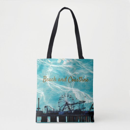 Tote Bag Promenade ciel bleu (Devant)