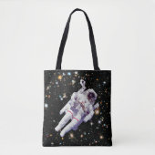 Tote Bag Promenade spatiale de l'astronaute de terrain ultr (Devant)