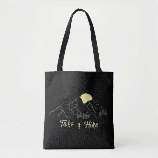 Tote Bag Promenez-vous randonnées randonneurs randonnées pi (Devant)