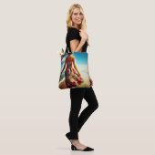 Tote Bag Promenez-Vous Sur La Plage (Sur le modèle)