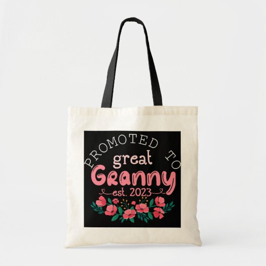 Tote Bag Promu à Granny Est 2023 Première Grand-mère (Devant)