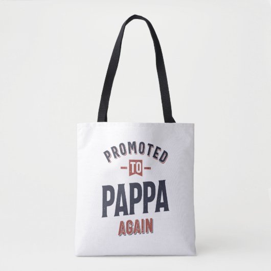Tote Bag Promu À Nouveau À Pappa | Père grand-père (Devant)