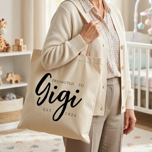 Tote Bag Promu en Gigi Chic Everyday Script