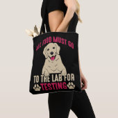 Tote Bag Propriétaire de chiens du Labrador Hilaried Lab Pa (De près)