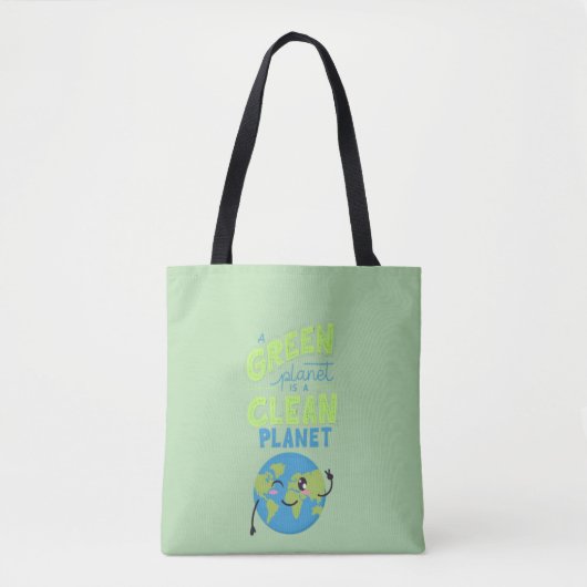 Tote Bag Propulsé par le vert : prospérer avec la nature" (Devant)