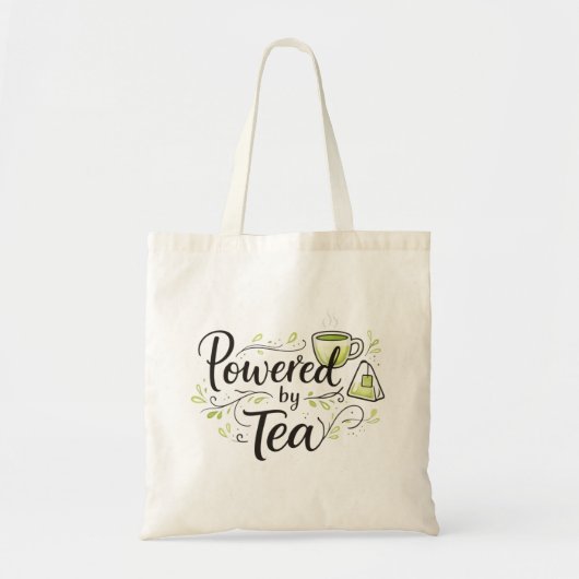 Tote Bag Propulsé par l'illustration de sachet de thé de th (Devant)