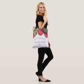 Tote Bag Proteas Rose Moderne Mariage Floral Maid Of Honor (Sur le modèle)