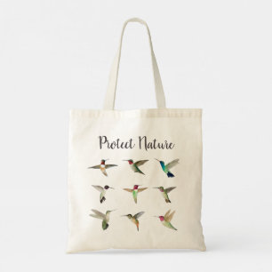 Tote Bag Protéger la nature Colibris d'Amérique du Nord