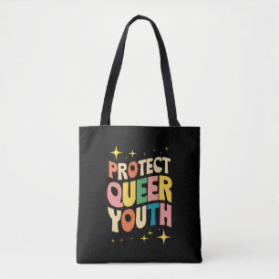 Tote Bag Protéger les jeunes queer Protéger les enfants tra
