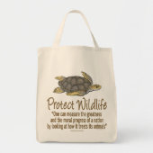 Tote Bag Protéger les tortues de mer (Devant)