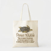 Tote Bag Protéger les tortues de mer (Devant)