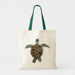 Tote Bag Protéger nos océans - Aquarelle de la tortue de 