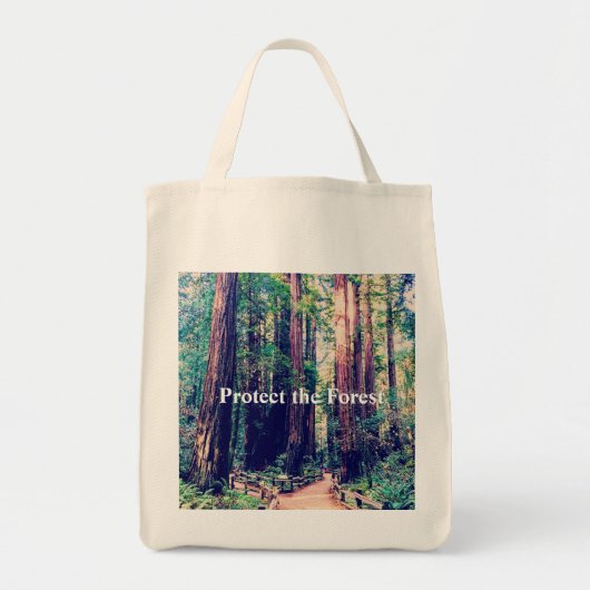 Tote Bag Protégez la forêt (Devant)